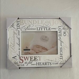 NWT Malden Cream Baby Picture Frame